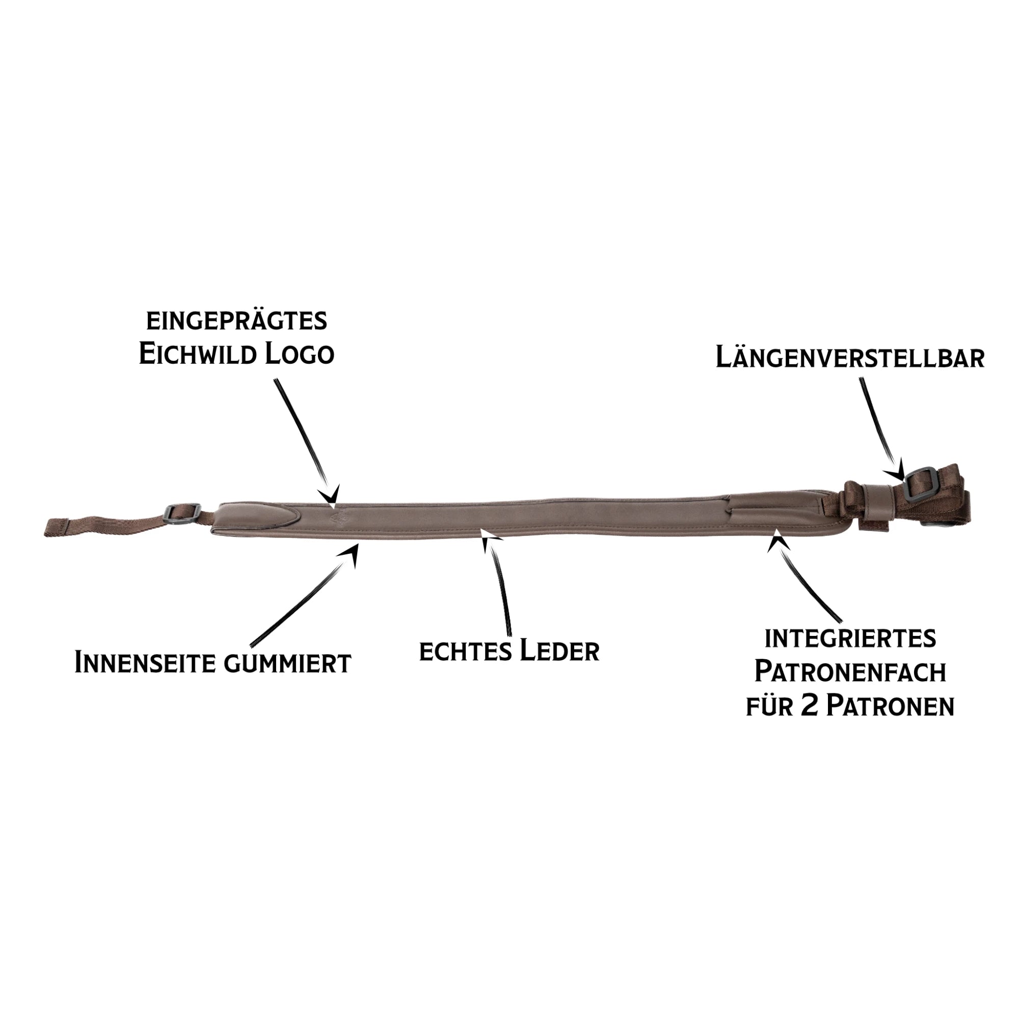 Der funktionelle Leder-Gewehrriemen
